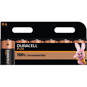 Duracell Plus PowerTipo D (Confezione da 6)