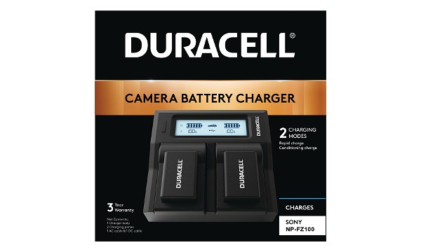 A7CR II Duracell LED Dual DSLR Battery Charger