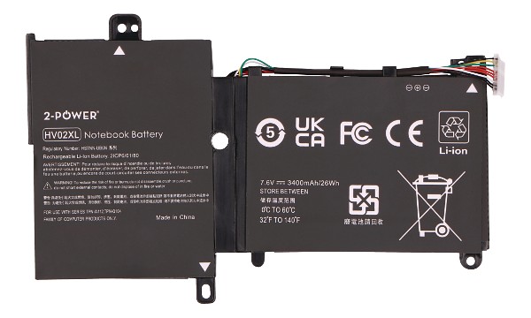 HV02XL Batteria (2 Celle)