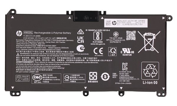 HSTNN-IB90 Batteria (3 Celle)