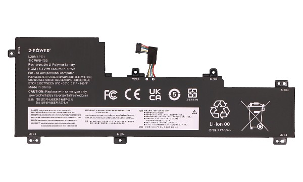 Ideapad Creator 5-16ACH6 82L6 Batteria (4 Celle)