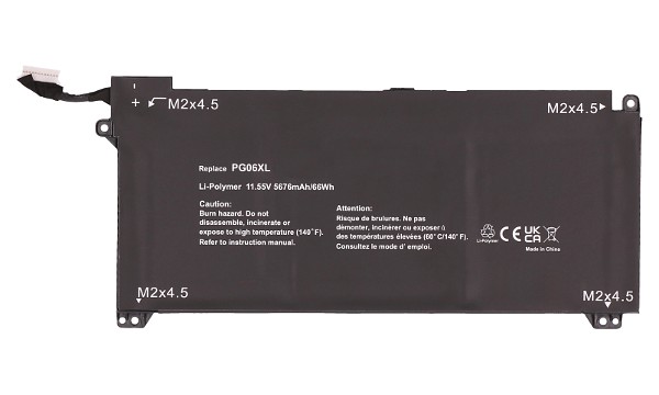 HSTNN-DB9F Batteria (3 Celle)