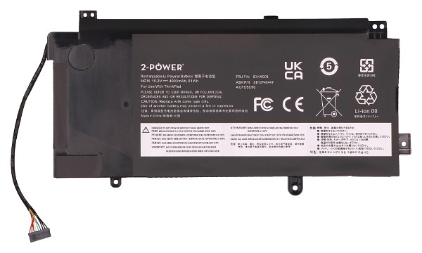 ThinkPad Yoga 15 20DQ 20DR Batteria (4 Celle)